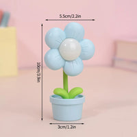Mini LED Flower Night Light Cute Small Table Lamp Desktop Ornament Bedside Bedroom Ambient Lights Children Toy Kids Holiday Gift