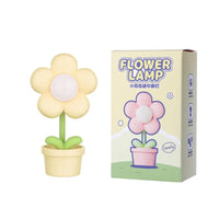 Mini LED Flower Night Light Cute Small Table Lamp Desktop Ornament Bedside Bedroom Ambient Lights Children Toy Kids Holiday Gift